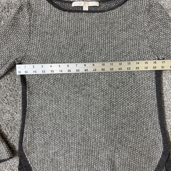 Nordstrom Collection Sweater Womens XS Gray 100% Cashmere Pullover Knit Cozy - Picture 7 of 9